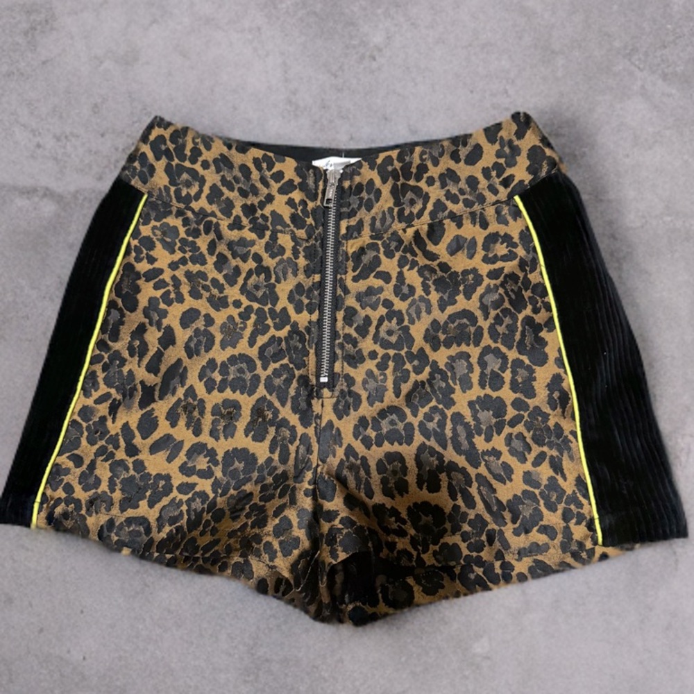 For Love and Lemons Jett leopard shorts
